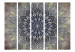 Room Separator Imperial Pattern II (5-piece) - silver Mandala from the Far East 124106 additionalThumb 3