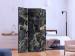 Folding Screen Black Marble (3-piece) - dark composition with a stone texture 124306 additionalThumb 2