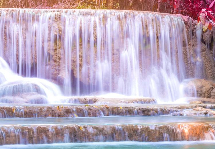 Canvas Pink Trees and Waterfall (1 Part) Wide 125006 additionalImage 5