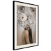 Poster Blossomed - abstract portrait of a woman with white flowers on her head 127306 additionalThumb 2