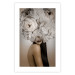 Poster Blossomed - abstract portrait of a woman with white flowers on her head 127306 additionalThumb 25