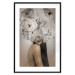 Poster Blossomed - abstract portrait of a woman with white flowers on her head 127306 additionalThumb 17