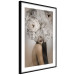 Poster Blossomed - abstract portrait of a woman with white flowers on her head 127306 additionalThumb 8