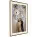 Poster Blossomed - abstract portrait of a woman with white flowers on her head 127306 additionalThumb 3