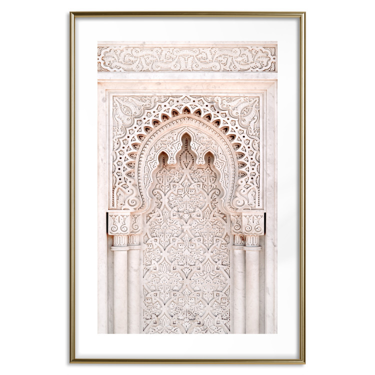 Poster Lacy Radiance - beige architecture of a column adorned with ornaments 129506 additionalImage 16