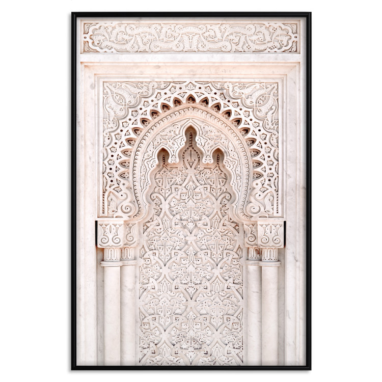 Poster Lacy Radiance - beige architecture of a column adorned with ornaments 129506 additionalImage 18
