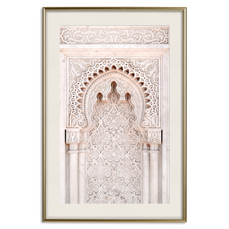 Poster Lacy Radiance - beige architecture of a column adorned with ornaments 129506 additionalImage 20