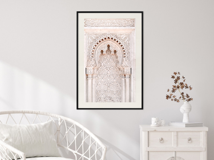 Poster Lacy Radiance - beige architecture of a column adorned with ornaments 129506 additionalImage 24