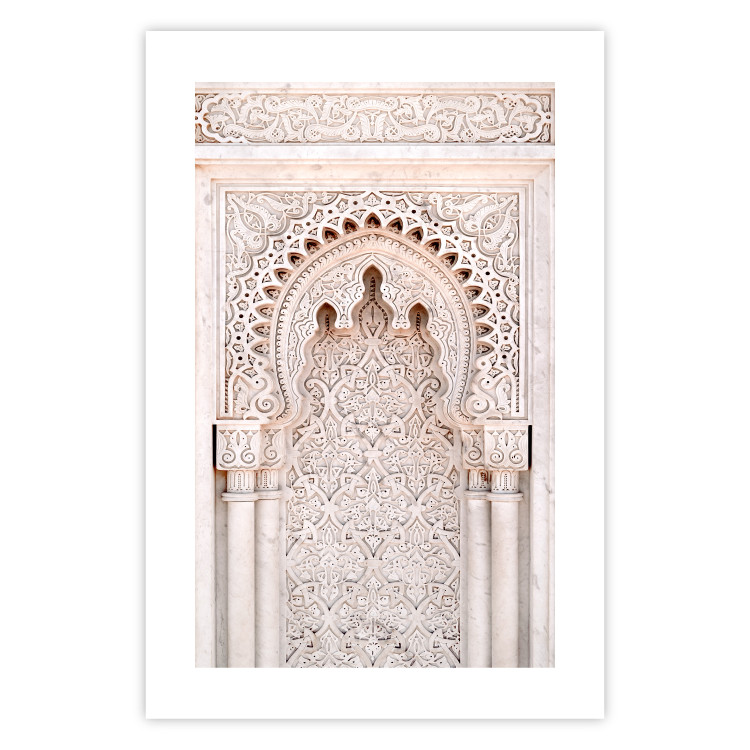 Poster Lacy Radiance - beige architecture of a column adorned with ornaments 129506 additionalImage 25