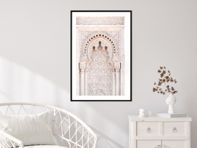 Poster Lacy Radiance - beige architecture of a column adorned with ornaments 129506 additionalImage 23