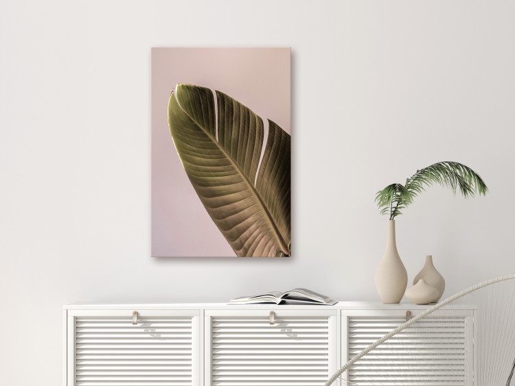 Canvas Art Print Banana Mood (1-part) vertical - exotic banana leaf 129606 additionalImage 3