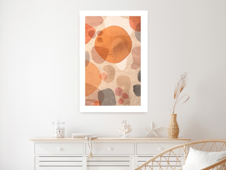 Poster Amber Kaleidoscope - abstract texture of geometric figures 129806 additionalImage 7