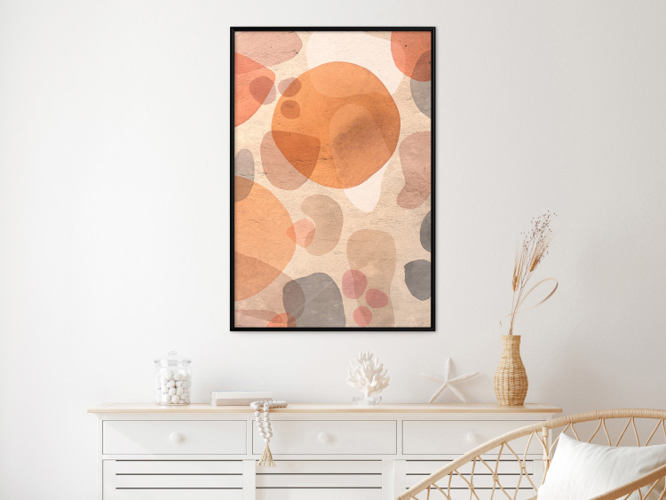 Poster Amber Kaleidoscope - abstract texture of geometric figures 129806 additionalImage 9