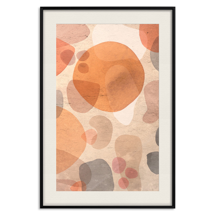 Poster Amber Kaleidoscope - abstract texture of geometric figures 129806 additionalImage 19