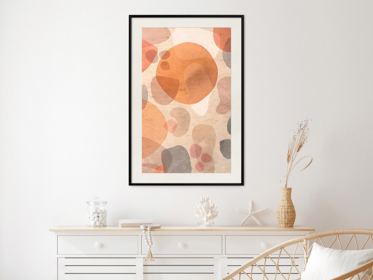 Poster Amber Kaleidoscope - abstract texture of geometric figures 129806 additionalImage 24