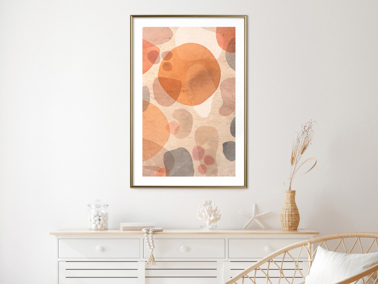 Poster Amber Kaleidoscope - abstract texture of geometric figures 129806 additionalImage 15