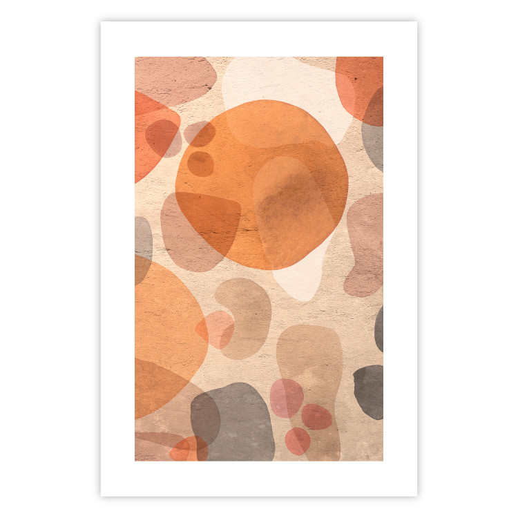 Poster Amber Kaleidoscope - abstract texture of geometric figures 129806 additionalImage 25
