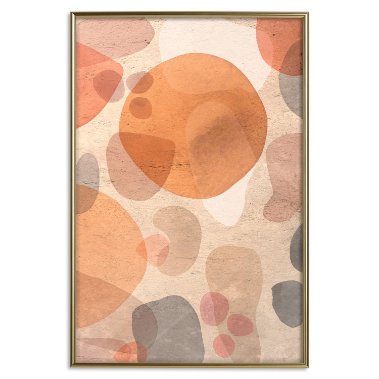 Poster Amber Kaleidoscope - abstract texture of geometric figures 129806 additionalImage 21