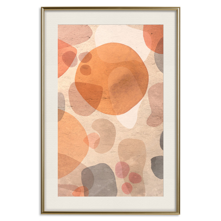 Poster Amber Kaleidoscope - abstract texture of geometric figures 129806 additionalImage 20