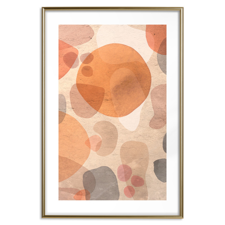 Poster Amber Kaleidoscope - abstract texture of geometric figures 129806 additionalImage 16