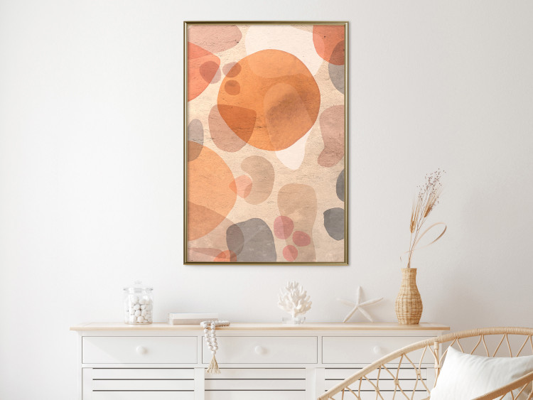 Poster Amber Kaleidoscope - abstract texture of geometric figures 129806 additionalImage 10