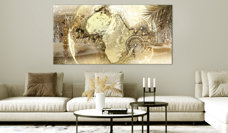 Large canvas print Golden Continent II [Large Format] 130306 additionalImage 5