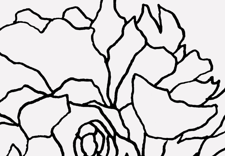 Wall Poster Gardener - abstract line art of a woman with flowers on a white background 132206 additionalImage 11