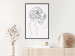 Wall Poster Gardener - abstract line art of a woman with flowers on a white background 132206 additionalThumb 6