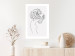 Wall Poster Gardener - abstract line art of a woman with flowers on a white background 132206 additionalThumb 5