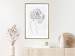Wall Poster Gardener - abstract line art of a woman with flowers on a white background 132206 additionalThumb 15