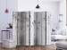 Room Separator Birds on Planks II (5-piece) - animals on a background of gray wood 132806 additionalThumb 2