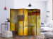 Room Divider Orange Shade of Expression II (5-piece) - colorful abstraction 133006 additionalThumb 2