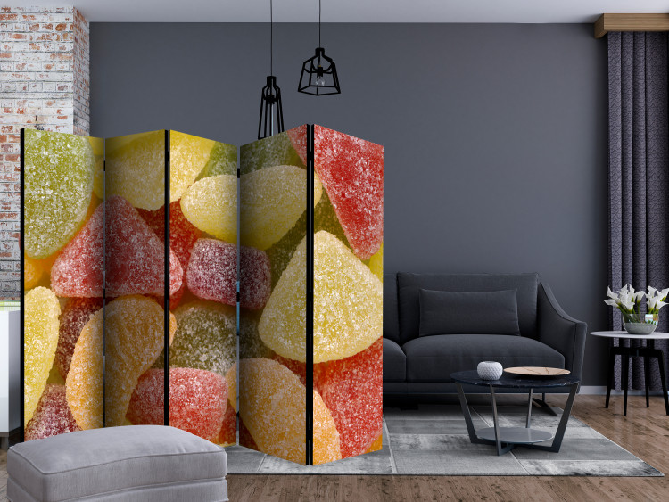 Room Divider Tasty Jellies II (5-piece) - sweet colorful composition 133306 additionalImage 4