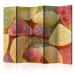 Room Divider Tasty Jellies II (5-piece) - sweet colorful composition 133306