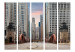 Room Separator Chicago Street II - city architecture landscape with skyscrapers view 133706 additionalThumb 3