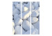 Folding Screen White Pebbles - field of stones in light white color in a zen motif 133806 additionalThumb 3