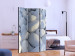 Folding Screen White Pebbles - field of stones in light white color in a zen motif 133806 additionalThumb 2