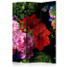 Room Separator Summer Evening - bouquet of colorful flowers on a solid black background 133906