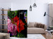 Room Separator Summer Evening - bouquet of colorful flowers on a solid black background 133906 additionalThumb 4