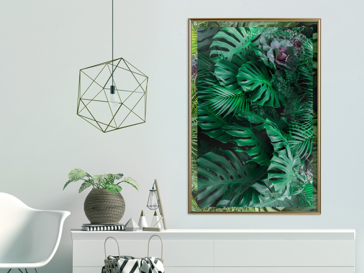Wall Poster Dense Jungle - plant composition of tropical greenish jungle 134506 additionalImage 7
