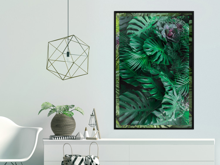 Wall Poster Dense Jungle - plant composition of tropical greenish jungle 134506 additionalImage 6