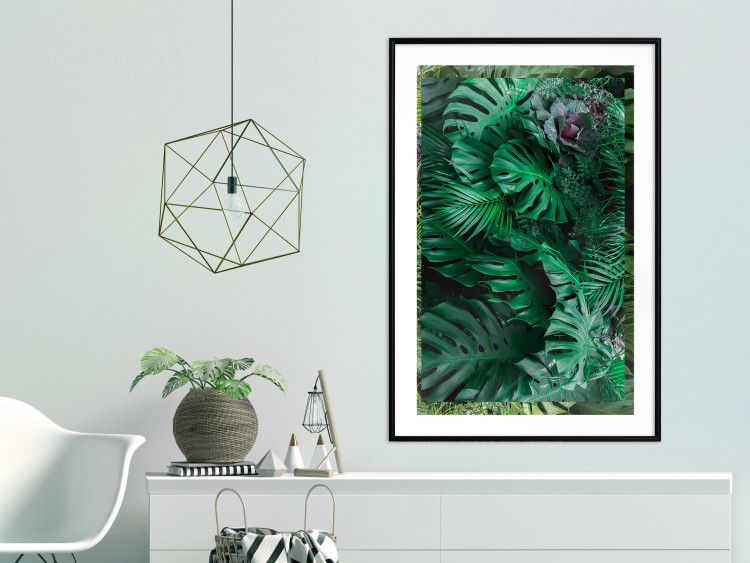 Wall Poster Dense Jungle - plant composition of tropical greenish jungle 134506 additionalImage 23