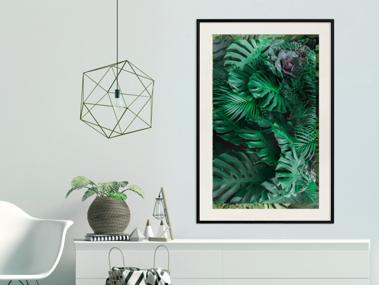 Wall Poster Dense Jungle - plant composition of tropical greenish jungle 134506 additionalImage 24