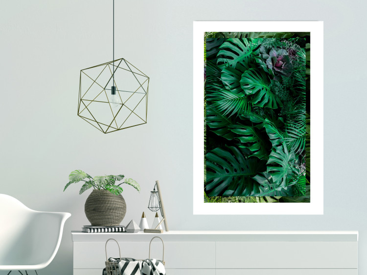 Wall Poster Dense Jungle - plant composition of tropical greenish jungle 134506 additionalImage 5