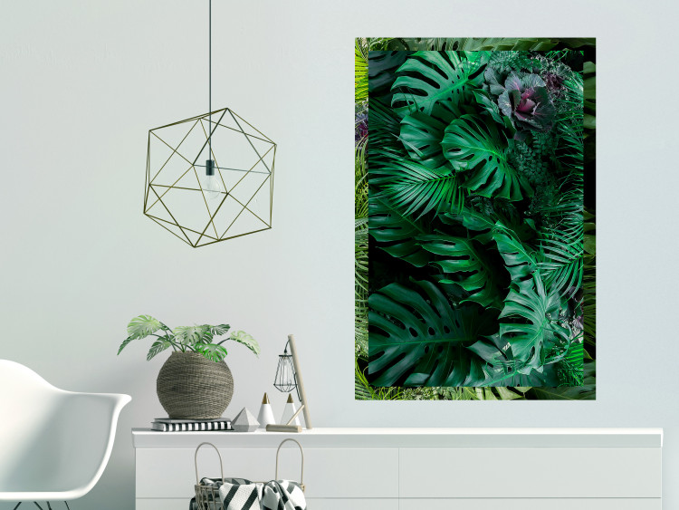 Wall Poster Dense Jungle - plant composition of tropical greenish jungle 134506 additionalImage 4