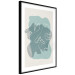 Poster Spring Visitor - line art on a blue background in an abstract motif 135006 additionalThumb 6