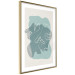 Poster Spring Visitor - line art on a blue background in an abstract motif 135006 additionalThumb 7