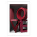 Poster Love in Reds - red texts with 3D effect on a light background 135506 additionalThumb 4