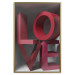 Poster Love in Reds - red texts with 3D effect on a light background 135506 additionalThumb 2