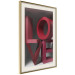 Poster Love in Reds - red texts with 3D effect on a light background 135506 additionalThumb 14